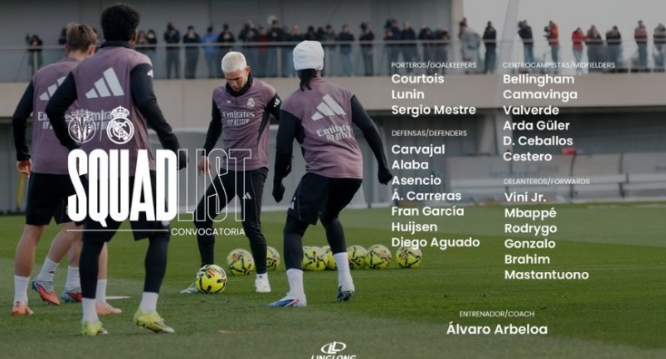 皇马官方公布本轮西甲名单:姆巴佩领衔,罗德里戈、迪亚斯回归